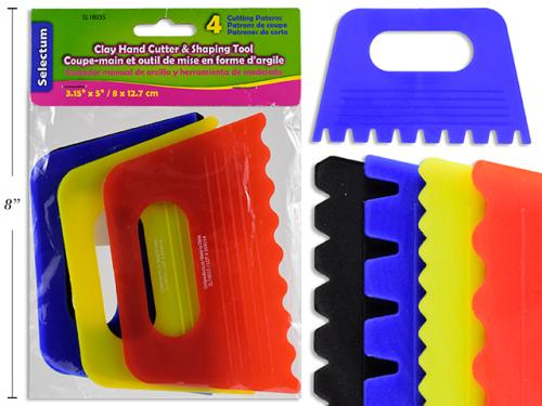 CLAY HAND CUTTER AND SHAPING TOOL 4/PKG