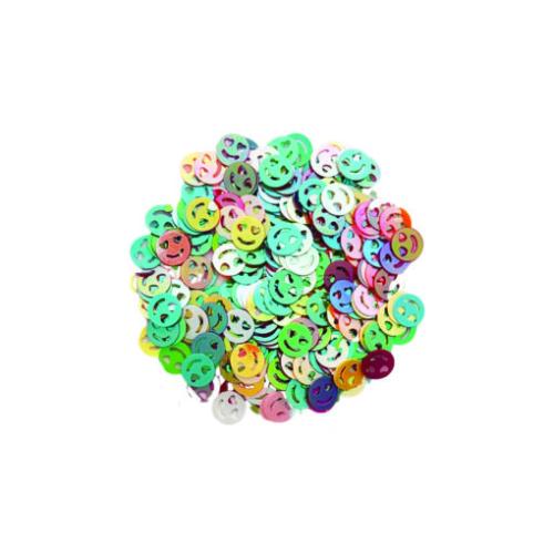 SMILY FACE SEQUINS 10mm 28gr BAG