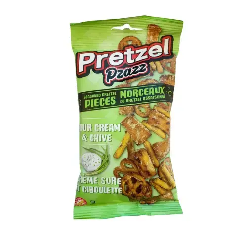 PRETZEL PZAZZ SOUR CREAM & CHIVE, 12 x 56g