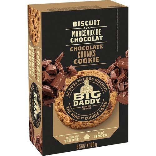 BIG DADDY CHOCOLATE CHUNKS COOKIES, 8 x 100g