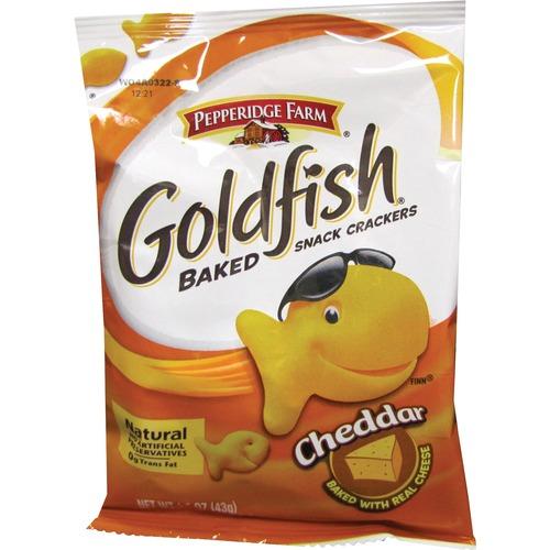BAKED GOLDFISH PEPPERIDGE FARM CRACKERS, 24 x 43g