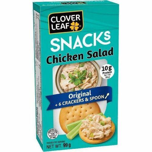 CLOVER LEAF CHICKEN SALAD SNACKS ORIGINAL, 12 x 99g