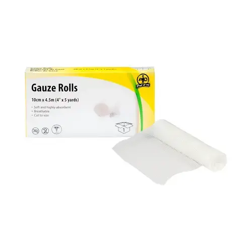GAUZE ROLLS, WASIP 10cm x 4.5m (4" x 177") - EACH