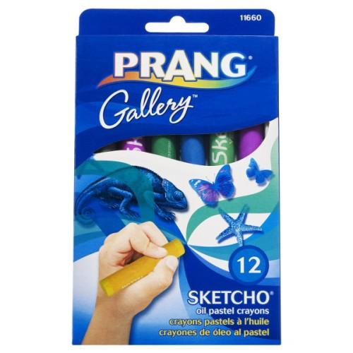 PASTELS OIL, SKETCHO 12/BOX