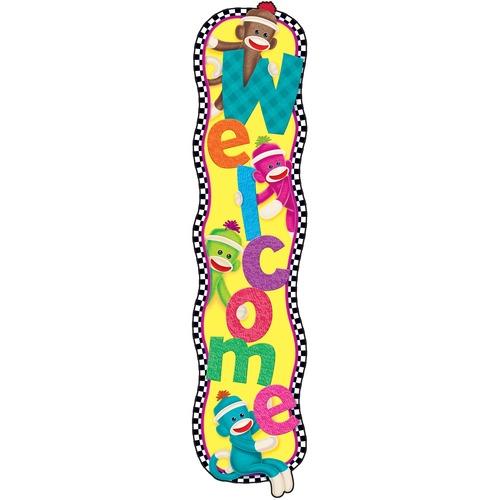 BANNER - VERTICAL MONKEYS "WELCOME"