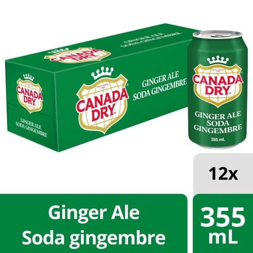 CANADA DRY GINGER ALE 355ml 12/CASE