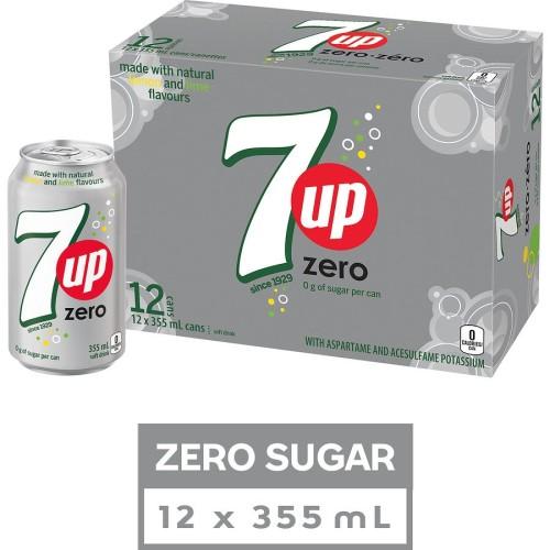 7UP ZERO 355ml 12/CASE