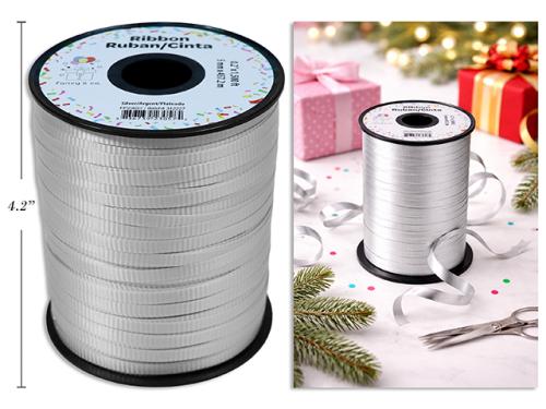 CURLING RIBBON 500 yds SILVER