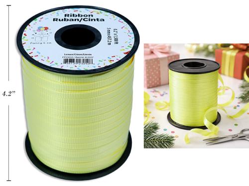 CURLING RIBBON 500 yds LEMON