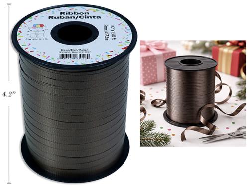 CURLING RIBBON 500 yds BROWN