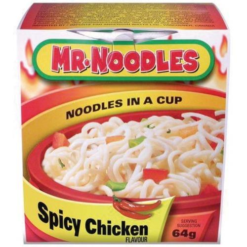 MR. NOODLES SPICY CHICKEN SOUP 64gr 12/CASE