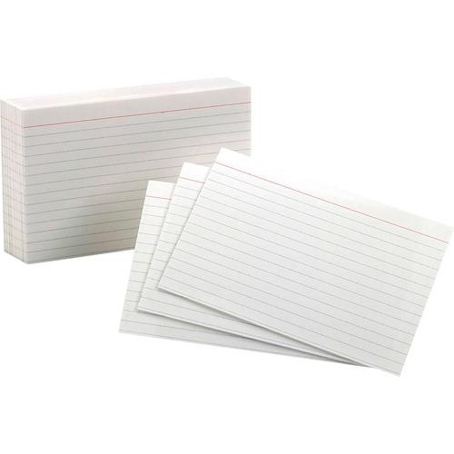 CARDS FILE 4" x 6" RULED 100/PKG