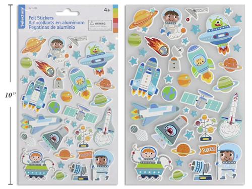 STICKERS, FOIL SPACE SERIES