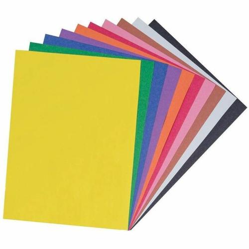 CONSTRUCTION PAPER 24" x 36" ASSORTED COLOURS 50/PKG