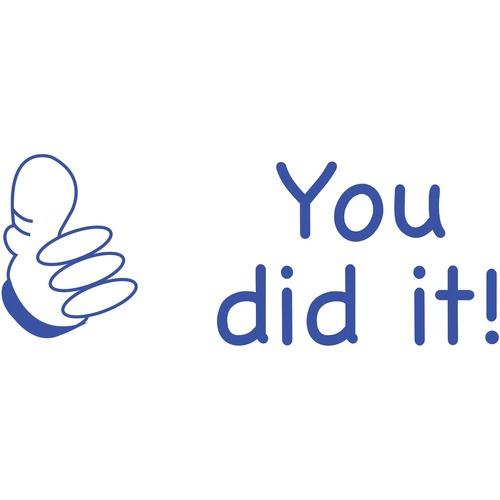 SELF-INKING STAMP - "You did it!"