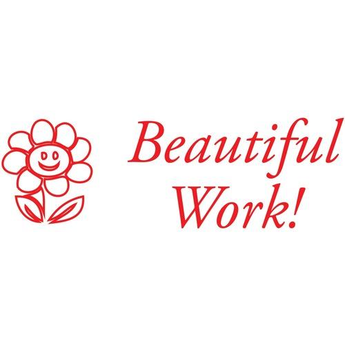 SELF-INKING STAMP - "Beautiful Work!"