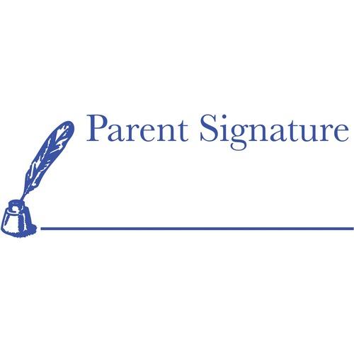 SELF-INKING STAMP - "Parent Signature"