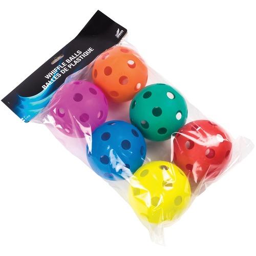 4" RAINBOW WHIFFLE BALLS 6/SET
