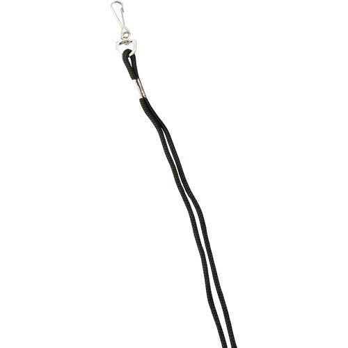 BRAIDED NYLON LANYARD BLACK 21"L EACH