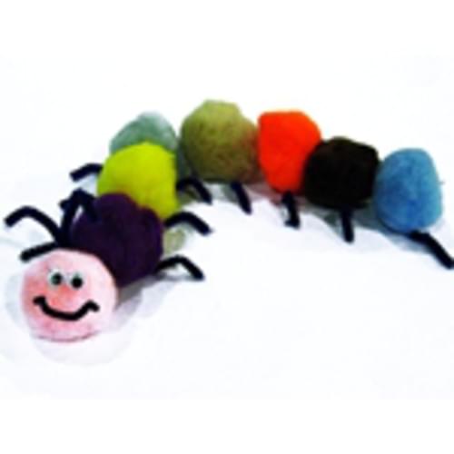 POM POMS 1-1/2" ASSORTED COLOURS 50/PKG