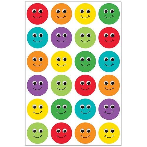 STICKERS, SMILEY FACES 72/PKG