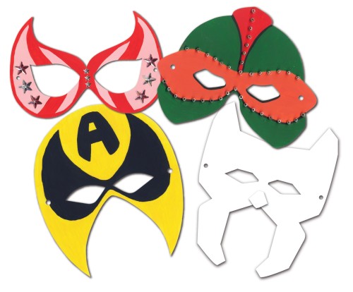 SUPER HERO MASKS 24/PKG