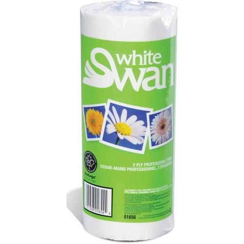 WHITE SWAN PROFESSIONAL PAPER TOWELS 2 PLY 70 SHEETS/ROLL 30 ROLLS/CARTON