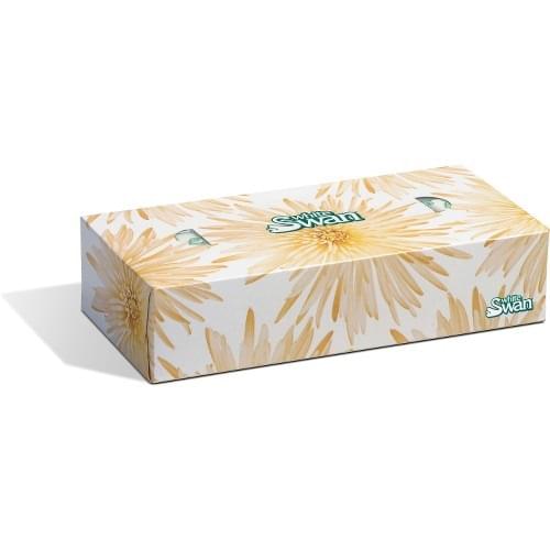 WHITE SWAN FACIAL TISSUE 100/BOX 30 BOXES/CARTON