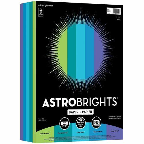 PAPER, ASTROBRIGHTS 24lb 8.5" x 11" 500/PKG "COOL"