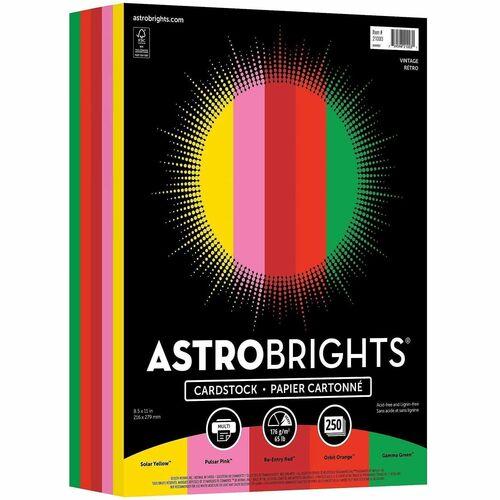 CARDSTOCK, ASTROBRIGHTS 65lb 8.5" x 11"  250/PKG "VINTAGE"