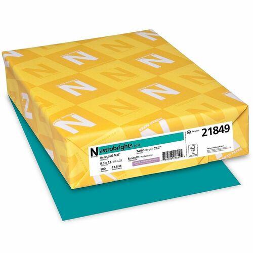 PAPER, ASTROBRIGHTS 24lb 8.5" x 11" 500/PKG TERRESTRIAL TEAL