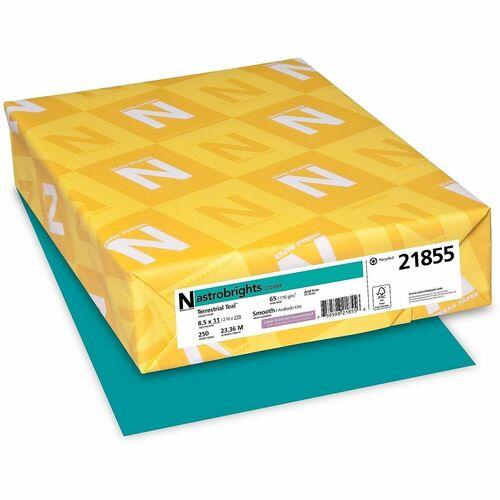 CARDSTOCK, ASTROBRIGHTS 65lb 8.5" x 11" 250/PKG TERRESTRIAL TEAL