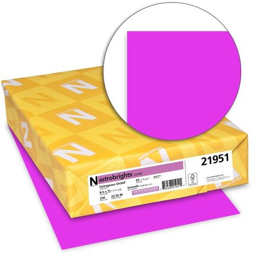CARDSTOCK, ASTROBRIGHTS 65lb 8.5" x 11" 250/PKG OUTRAGEOUS ORCHID