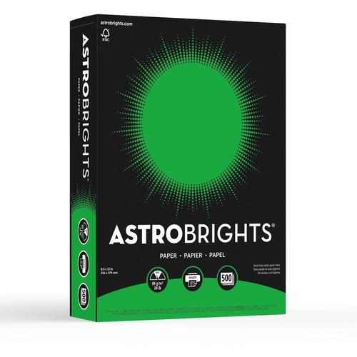 PAPER, ASTROBRIGHTS 24lb 8.5" x 11" 500/PKG GAMMA GREEN