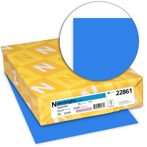 CARDSTOCK, ASTROBRIGHTS 65lb 8.5" x 11" 250/PKG CELESTIAL BLUE