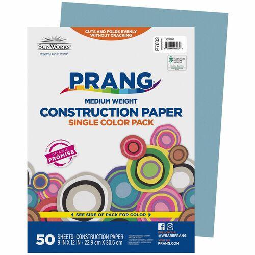 CONSTRUCTION PAPER 9" x 12" SKY BLUE 50/PKG