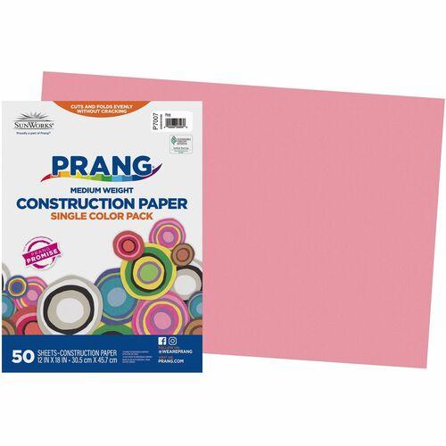 CONSTRUCTION PAPER 12" x 18" PINK 50/PKG