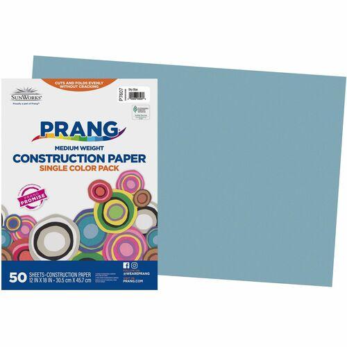 CONSTRUCTION PAPER 12" x 18" SKY BLUE 50/PKG