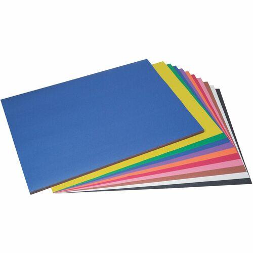 CONSTRUCTION PAPER 18" x 24" ASSORTED COLOURS 50/PKG