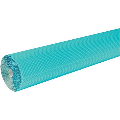 CORRUGATED ROLL, 48" x 25' - AZURE BLUE