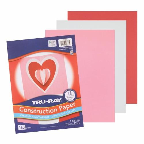CONSTRUCTION PAPER 9" x 12" VALENTINE ASSORTMENT 150/PKG