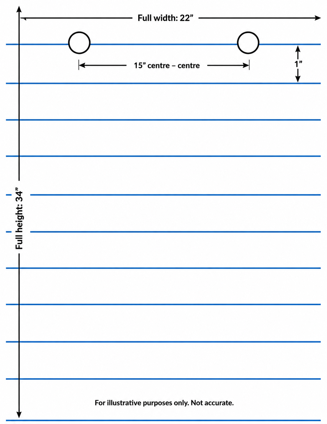 CHART PAD BLUE RULED 22" WAY