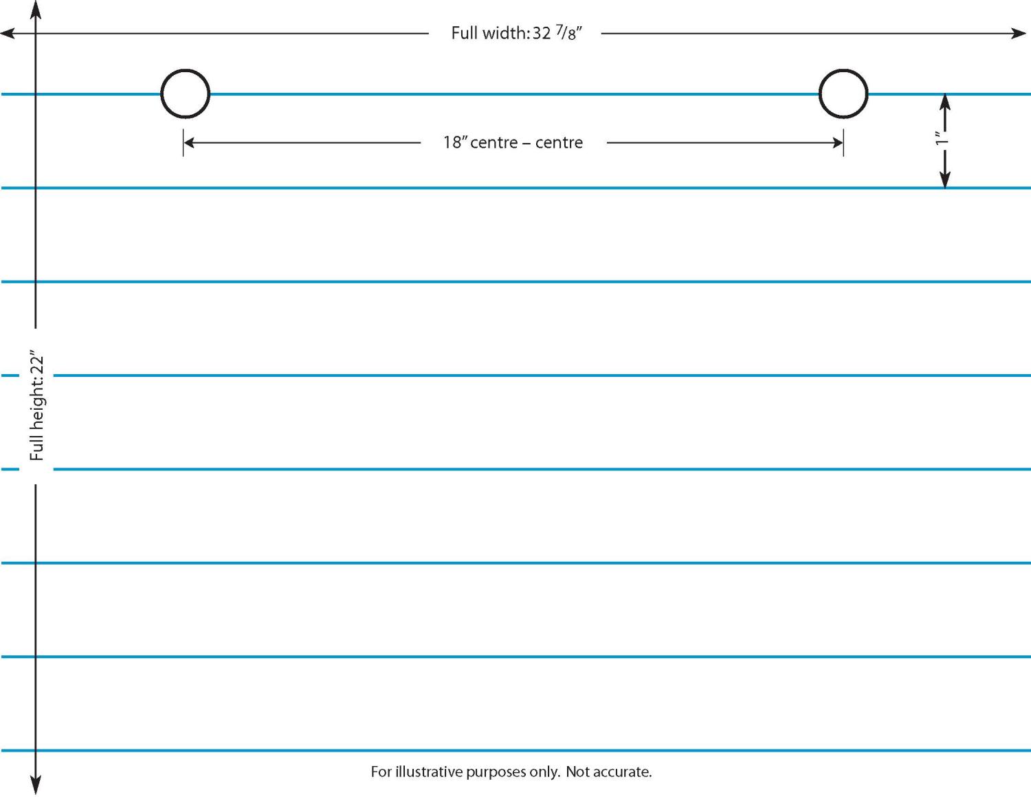 CHART PAD BLUE RULED 34" WAY
