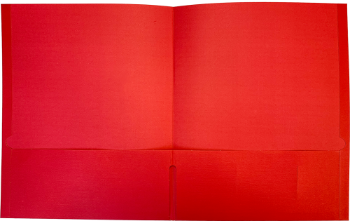 DOUBLE POCKET PORTFOLIO RED 25/BOX