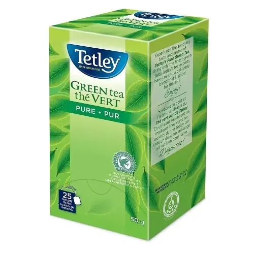 HERBAL TEA - TETLEY 25/BOX - PURE GREEN