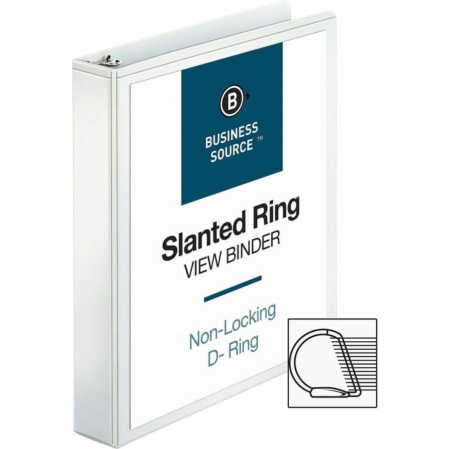 BINDER D RING OVERLAY 1.5" WHITE