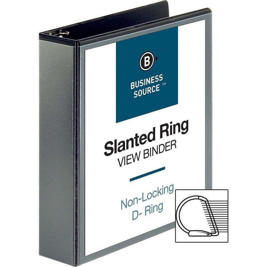 BINDER D RING OVERLAY 2" BLACK