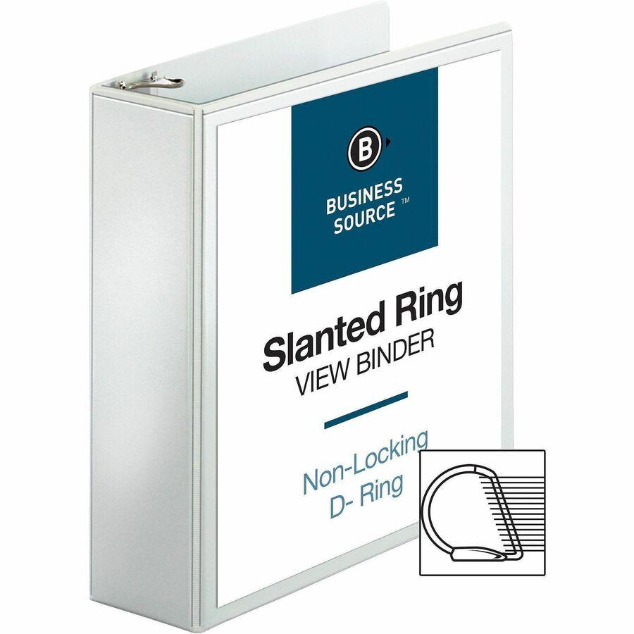 BINDER D RING OVERLAY 3" WHITE