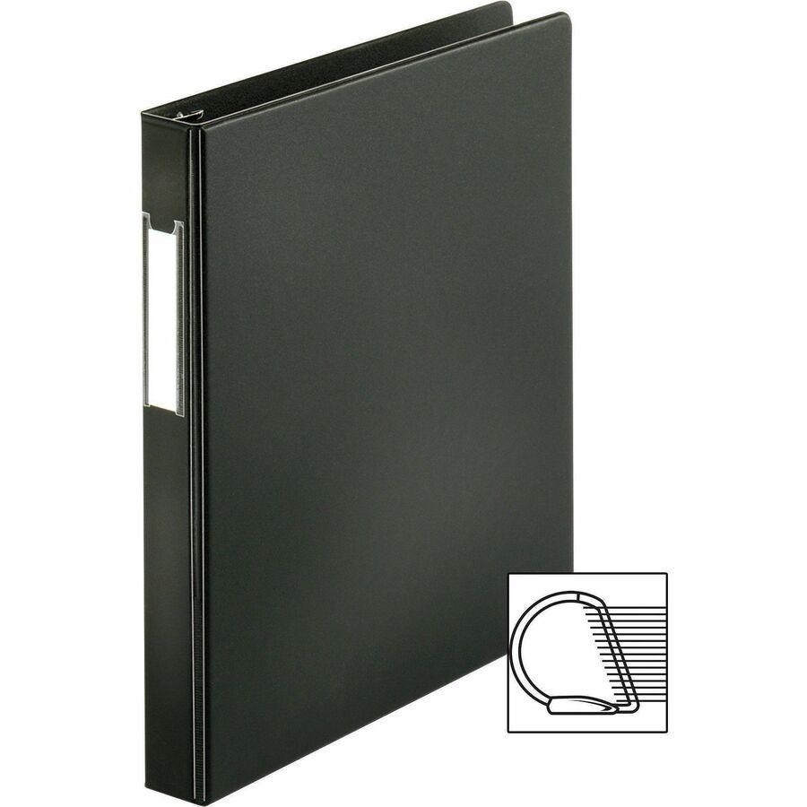 BINDER D RING 1" BLACK