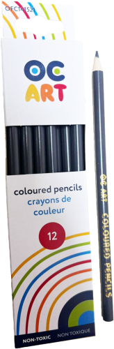 PENCIL CRAYONS OC 12/BOX - GREY